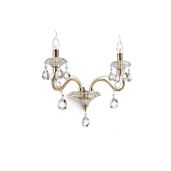 Ideal Lux kinkiet Negresco 2xE14 złoty 087757