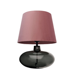 Kaspa lampa stojąca Sawa Velvet E27 1x25W czarny/różowy 41144116