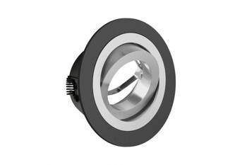 GTV oczko stropowe Morena MR16 czarne/chrom OP-OPROK1-20