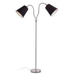 Markslojd lampa podłogowa Modena 2xE27 czarna/chrom 152cm 105248