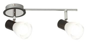 Rabalux kinkiet (reflektorki) Ati 2xE14 czarny/chrom 5977