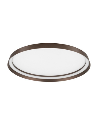 Luces Exclusivas lampa sufitowa LED Batallas ściemnialna Ø 60 cm 48W 3361lm 2700-4000K IP20 brązowa LE44792