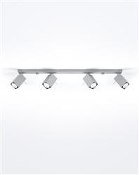 Sollux plafon Merida 4l 4xGU10 szary SL.0461