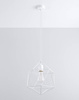 Sollux lampa wisząca Gaspare E27 biała SL.0290