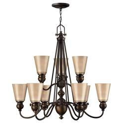 Elstead żyrandol / lampa wisząca Mayflower 9xE27 brązowa HK-MAYFLOWER9