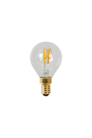 Lucide żarówka LED P45 E14 Filament Ø 4,5 cm ściemnialna 1x3W 2700K transparentna 49046/03/60