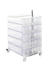 King Home Szafka VISION transparentna - poliwęglan, kółeczka KH010100223