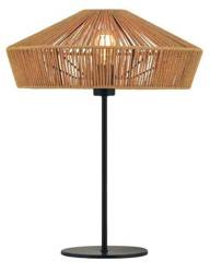 Lucide lampka biurkowa Yunkai E27 czarno/naturalna 10513/40/72