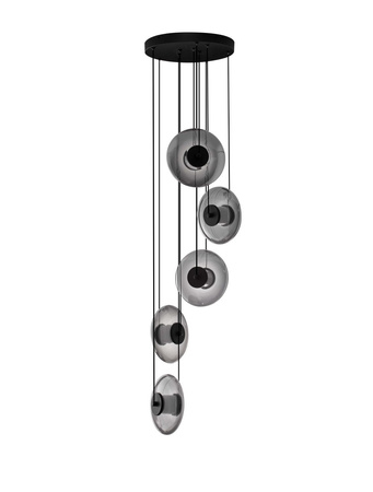 Luces Exclusivas lampa wisząca LED Huacaraje ściemnialna Ø 40 cm 40W 1100lm 3000K IP20 czarna LE44830