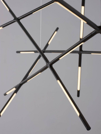 Luces Exclusivas lampa wisząca LED Bell 92W 6868lm 3000K czarna LE42731