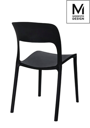 Modesto Design krzesło Zing czarne polipropylen C1028.BLACK