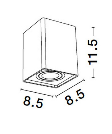 Luces Exclusivas lampa sufitowa LED Estero GU10 1x10W IP20 czarna LE44395