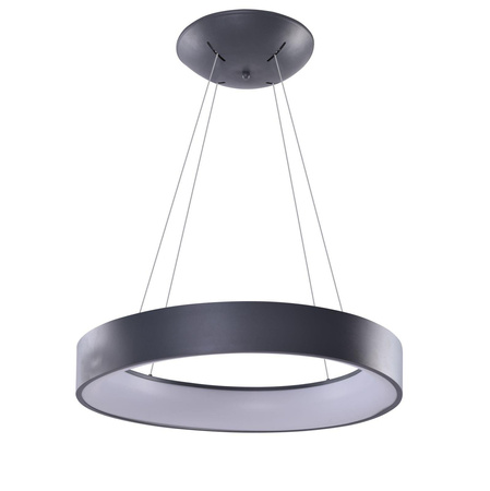 Azzardo SMART lampa wisząca LED Solvent R 110 120W 7680lm 3000/6000K szara Ø120cm AZ3977