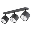 Argon plafon (reflektorki) Clevland 3xGU10 czarny 6101 BZ