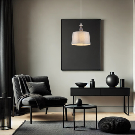 Luces Exclusivas lampa wisząca LED Alem Ø 34 cm E27 1x12W IP20 szara LE44204