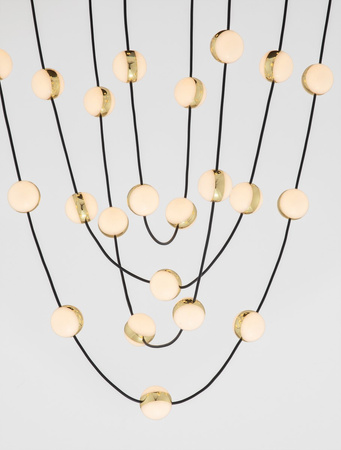 Luces Exclusivas lampa wisząca LED Cutervo ściemnialna Ø 84 cm 102W 8914lm 3000K IP20 czarno/złota LE44602