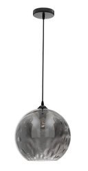 Luces Exclusivas lampa wisząca Ciudad E27 czarno/dymiona LE41969