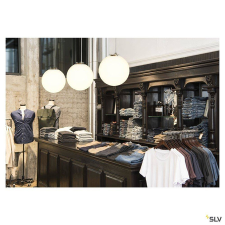 SLV lampa wisząca Rotoball 40 E27 biało/szara 165410