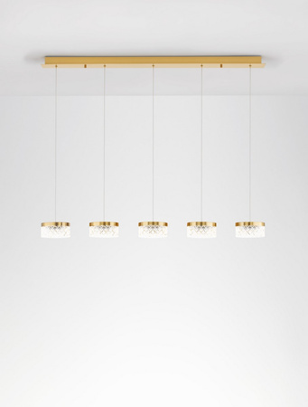 Luces Exclusivas lampa wisząca LED Mineros 32W 2040lm 3000K IP20 złota LE44583