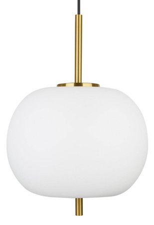 Luces Exclusivas lampa wisząca Pilar E27 biało/mosiężna LE41754