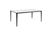 King Home Stół SLIM 140x80 biały, czarny -          ceramiczny marmur, aluminium KH1501100159