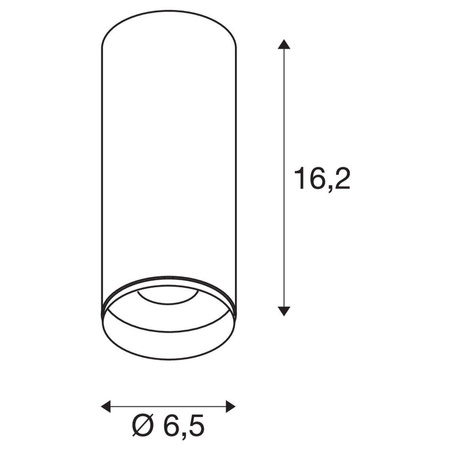SLV plafon techniczny LED Numinos M 10,42W 1051lm 3000K 36° ściemnialny Dali biało/czarny 1004423