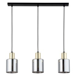 TK Lighting lampa wisząca Sierra 3xE27 czarno/złota 6662