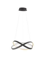 Luces Exclusivas lampa wisząca LED Acapa ściemnialna 40W 2033lm 2700-3500-5000K IP20 czarno/złota LE43553