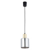 TK Lighting lampa wisząca Sierra E27 czarno/złota 6661