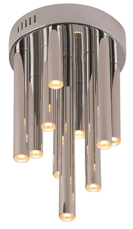 Maxlight plafon LED Organic 10x(1W 60lm 3000K) 10W 600lm ściemnialny chrom Ø20cm C0117D