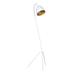 Emibig lampa podłogowa Haris E27 biało/złota 140cm 864/3