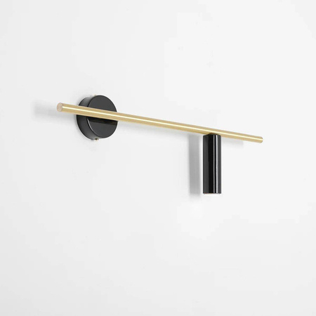 Aldex kinkiet (prawy) Trevo GU10 czarno/mosiężny 1083C40_2