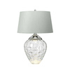 Quintiesse lampka biurkowa Samara 2xE27 + GU10 szara/nikiel Ø45,7cm QN-SAMARA-TL-CLR