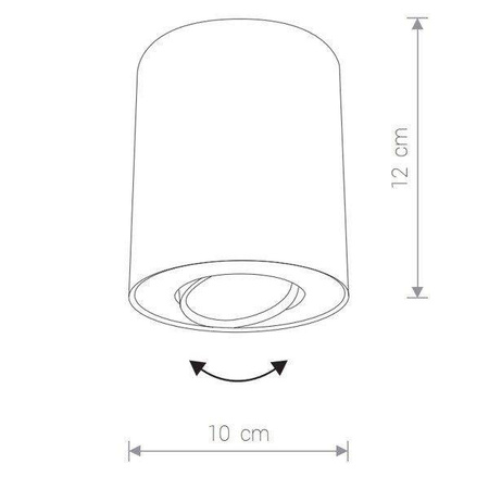 Nowodvorski plafon techniczny Set GU10 biały Ø10,5cm 8895