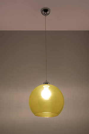 Sollux lampa wisząca Ball E27 żółta SL.0252