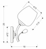 Candellux kinkiet Estar E27 chrom 21-09425