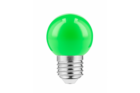 GTV żarówka LED E27 1W 50lm zielona LD-B45C01W-GR