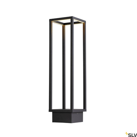 SLV lampa stojąca zewnętrzna LED Quadrulo 7W 340lm 3000K antracytowa 53cm IP55 1005442