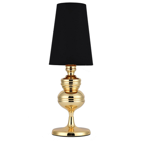 Step Into Design lampka biurkowa Queen E27 czarno/złota MT-8046-18 black gold