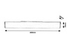 Rabalux lampka podszafkowa Danton LED 14W 1220lm 3000K chrom/biała IP44 6270