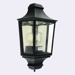 Norlys kinkiet zewnętrzny Glasgow E27 czarny IP54 730BL