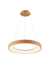 Azzardo lampa wisząca LED Santana 38 30W 1650lm 3000K drewniana AZ5006