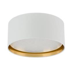 TK Lighting plafon Bilbao 4xE27 biało/złoty 3379