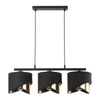 TK Lighting lampa wisząca Grant 3xE27 czarno/złota 4824