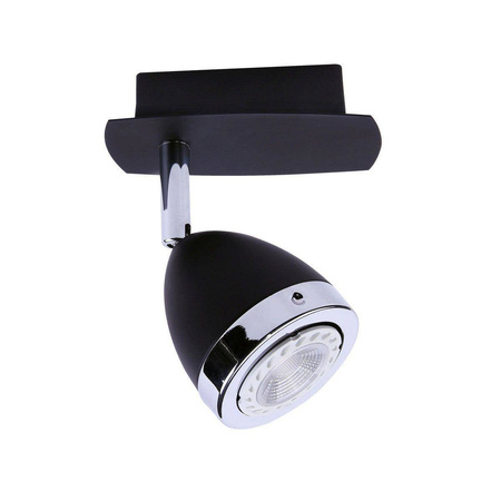 Italux kinkiet (reflektorek) Calasa GU10 czarny/chrom SPL-9372-1A BL