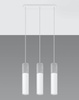 Sollux lampa wisząca Borgio 3 GU10 biało/betonowa SL.0649