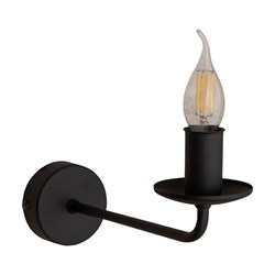 TK Lighting kinkiet Limal 1xE14 czarny 4611