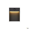 SLV kinkiet zewnętrzny z czunikiem ruchu LED Flat 16W 600lm 3000/4000K antracytowy IP54 1002954