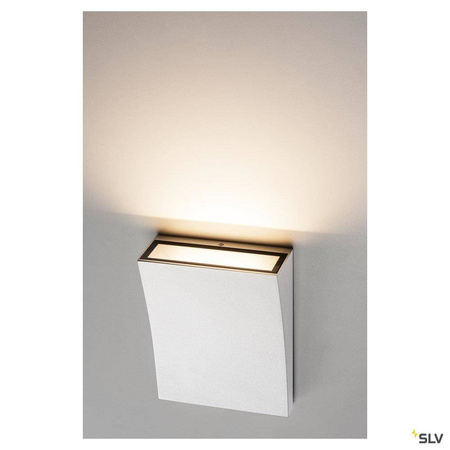 SLV kinkiet zewnętrzny LED Delwa Wide 10W 910lm 3000K biały IP44 1000340