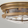 Quintiesse plafon łazienkowy Hadrian 2xE27 brązowy IP44 QN-HADRIAN-FS-BR-CLEAR